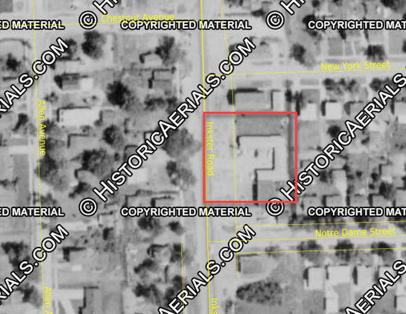 C & M Motel (C&M Motel) - 1964 Aerial (newer photo)